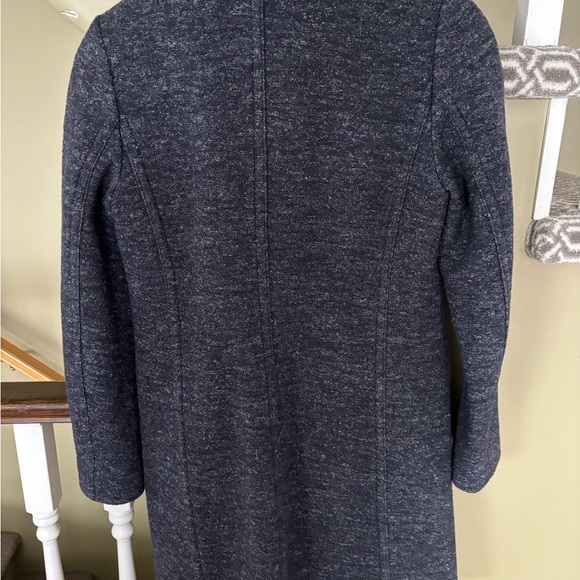 Club Monaco Blue Wool Coat 3/4 Length, Like New - Picture 2 of 6